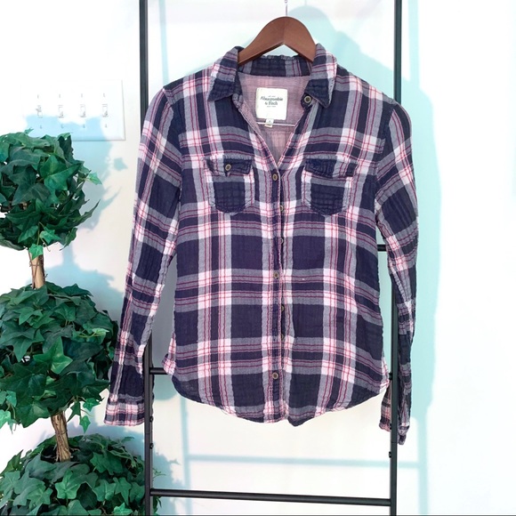 2! Abercrombie Flannel Button Up Shirts - Bundle - Picture 3 of 12